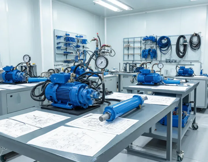 Power Team hydraulic engineering and assembly floor